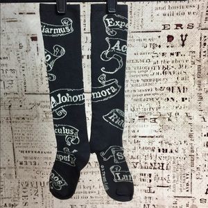 Harry Potter Spells Knee High Socks